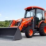 Kubota M62 Cab Tractor Loader Backhoe