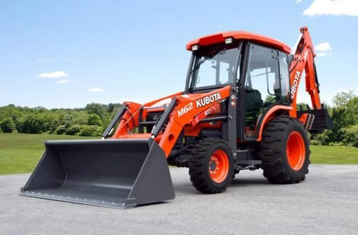 Kubota M62 Cab Tractor Loader Backhoe